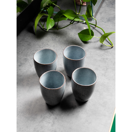 Reactive 280ml Coffee and Tea Cup - Set of 4